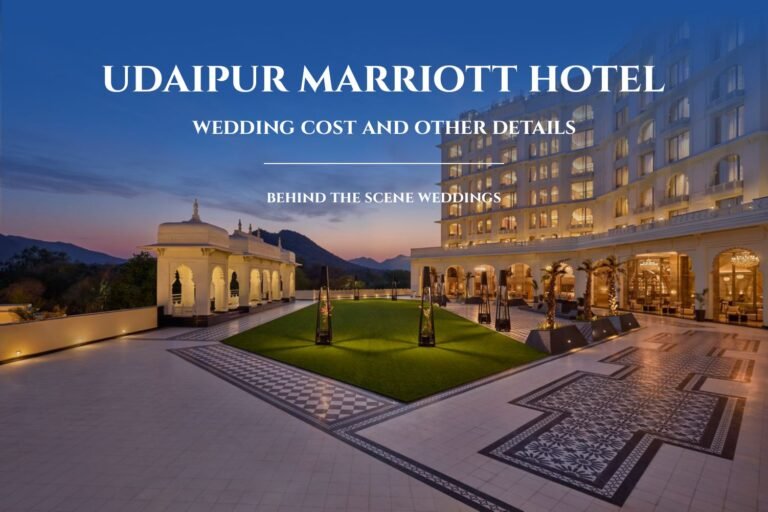 cost of wedding at udaipur marriott